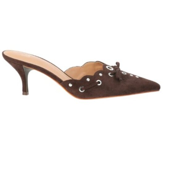 Time and Tru Women's Studded Kitten Heel Mules - Picture 4 of 7